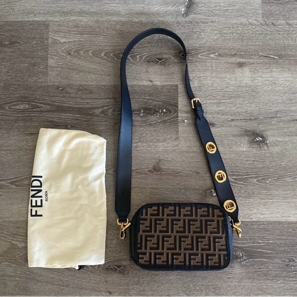 Fendi Embossed Leather Camera Bag - Picture 2 of 16